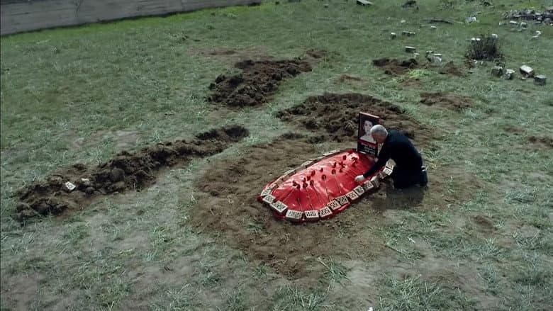 The grave under the plum tree